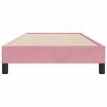 vidaXL Sommier à lattes de lit sans matelas rose 90x210 cm velours
