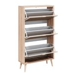 Finori Armoire à chaussures Bali 49A Chêne sonoma/ impression de canne