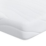 vidaXL Matelas Blanc 140 x 190 cm Mousse