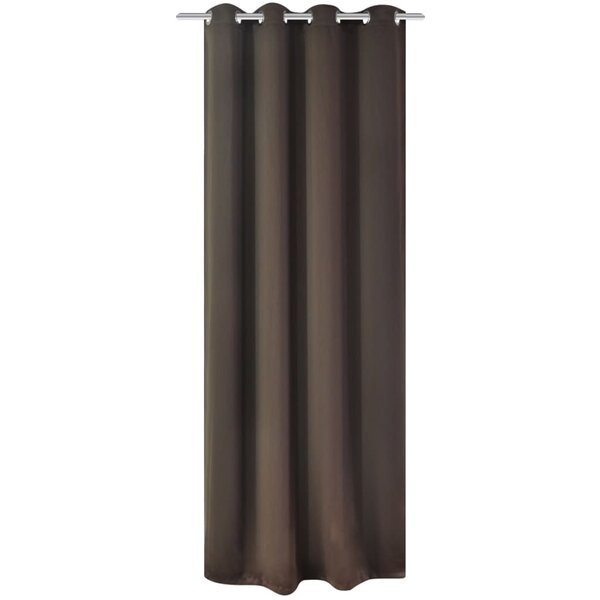 vidaXL Rideau occultant avec œillets métalliques 270 x 245 cm Marron