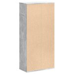 vidaXL Bibliothèque gris béton 50x25x105 cm bois d'ingénierie