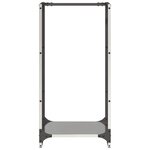 vidaXL Portant de bois de chauffage 40x30x80 cm acier inoxydable