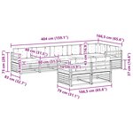vidaXL Ensemble de canapés d'extérieur 8 Pièces Naturel et Anthracite