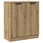 vidaXL Buffets 3 Pièces chêne artisanal 60x30x70 cm bois d'ingénierie