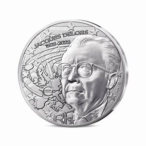 Jacques Delors - Monnaie de 10€ Argent