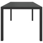 vidaXL Ensemble à manger de jardin coussins 7Pièces Résine tressée Gris