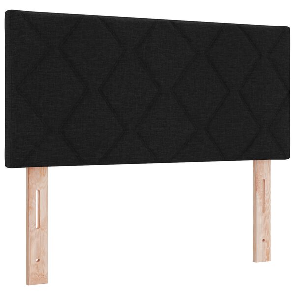 vidaXL Tête de lit LED Ensemble de 2 Noir Tissu  bois 100 cm USB-C