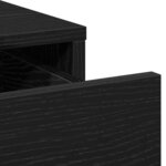 Buffet vidaXL Noir Chêne 40x41x75 cm Bois d'ingénierie