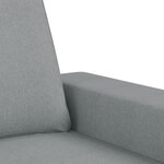 vidaXL Canapé à 2 places Gris clair 120 cm Tissu