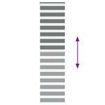 vidaXL Store zèbre gris foncé largeur du tissu 50 9 cm polyester