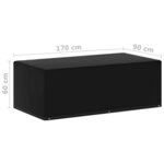 vidaXL Housses de meubles de jardin 2Pièces 6œillets barbecue 170x90x60cm