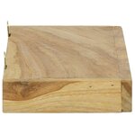 vidaXL Étagères murales 2 Pièces 40x15x4 cm bois de teck massif