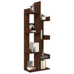 vidaXL Bibliothèque 48x25 5x140 cm Chêne marron Bois d'ingénierie