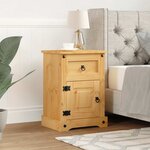 vidaXL Table de chevet Gamme Corona pin mexicain 53x39x66 cm