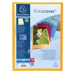 Protège document personnalisable PP Kreacover 120 vues assortis x 8 EXACOMPTA