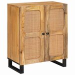 vidaXL Buffet Marron 60 x 33 x 75 cm Bois de mangue massif