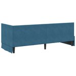 vidaXL Cadre de lit d'angle avec matelas 2 pc Bleu 80 x 200 cm Velours