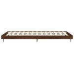 vidaXL Cadre de lit chêne marron 75x190 cm bois d'ingénierie