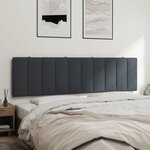 vidaXL Coussin de tête de lit gris foncé 180 cm velours