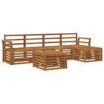 vidaXL Ensemble de canapés d'extérieur 6 pc Naturel