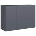 vidaXL Jardinière anthracite 120x40x80 cm acier laminé à froid