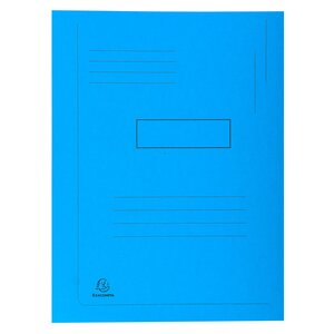 Chemise Imprimée À 2 Rabats Forever® 290g/m2 - 24x32cm - Bleu Vif - X 50 - Exacompta