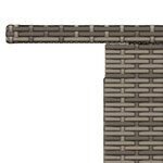 vidaXL Table de jardin gris 100x55x73 cm résine tressée et bois acacia