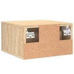vidaXL Table de chevet murale chêne sonoma 35x35x20 cm