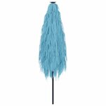 vidaXL Parasol de jardin avec mât en acier bleu 388x388x248 cm