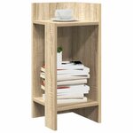 vidaXL Table d'appoint avec étagère chêne sonoma 25 5x27x60 cm