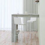 vidaXL Table de bar murale Gris Béton 102x45x103 5cm Bois d'ingénierie