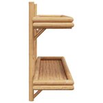 vidaXL Étagère Murale avec étagère Marron 100 x 26 x 60 cm Bambou