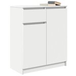 vidaXL Buffet avec tiroir blanc 71x35x84 cm bois d'ingénierie