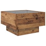 vidaXL Table basse Bois ancien 50 x 50 x 30 cm Bois d'ingénierie
