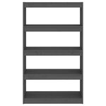 vidaXL Bibliothèque/Séparateur de pièce Gris 80x30x135 5 cm Pin massif