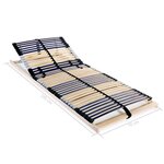vidaXL Sommier à lattes sans matelas avec 42 lattes 7 zones 70x200 cm