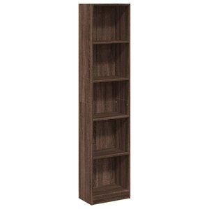 vidaXL Bibliothèque chêne marron 40x24x176 cm bois d'ingénierie