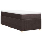 vidaXL Sommier à lattes de lit avec matelas Marron foncé 80x200 cm
