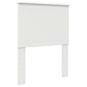 vidaXL Tête de lit avec tête de lit Blanc 75 cm Bois d'ingénierie
