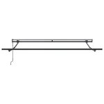 vidaXL Auvent Rétractable Rouge 350 x 250 cm Tissu et Aluminium