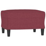 vidaXL Ensemble de canapés 4 Pièces avec coussins rouge bordeaux tissu