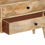 vidaXL Meuble TV 140x30x50 cm Bois de manguier massif