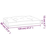 vidaXL Coussins de palette 5 Pièces taupe tissu