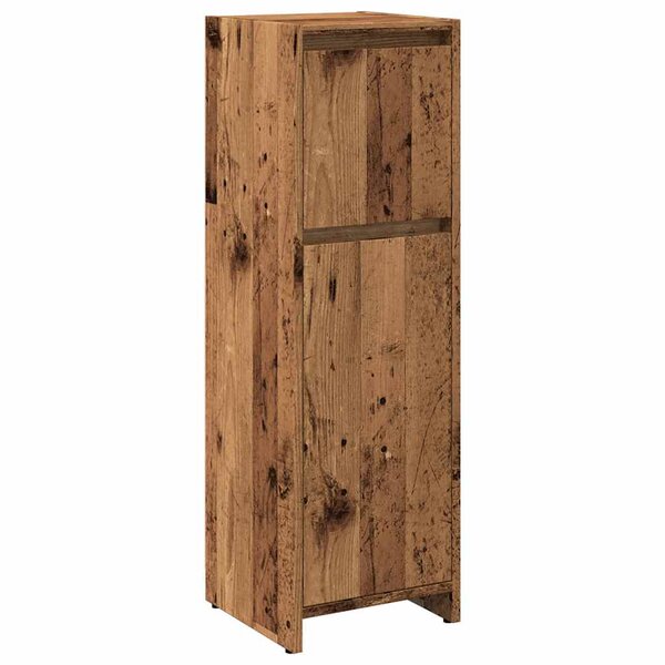 vidaXL Armoire de salle de bain vieux bois 30x30x95 cm bois ingénierie