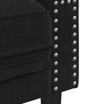 vidaXL Ensemble de canapé Chesterfield et traversins 2Pièces noir velours