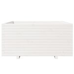 vidaXL Jardinière blanc 100x100x49 5 cm bois de pin massif