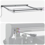 vidaXL Store rétractable automatique - Anthracite 300x250 cm