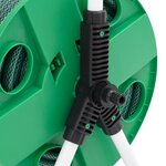 vidaXL Enrouleur de tuyau vert sur pied avec tuyau de 30 m PVC