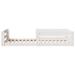 vidaXL Cadre de lit sans matelas blanc 100x200 cm bois de pin massif
