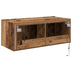 vidaXL Meuble TV mural Bois ancien 80 x 35 x 31 cm Bois d'ingénierie